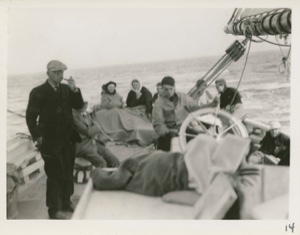 Image of Group of guests on Board the Thebaud